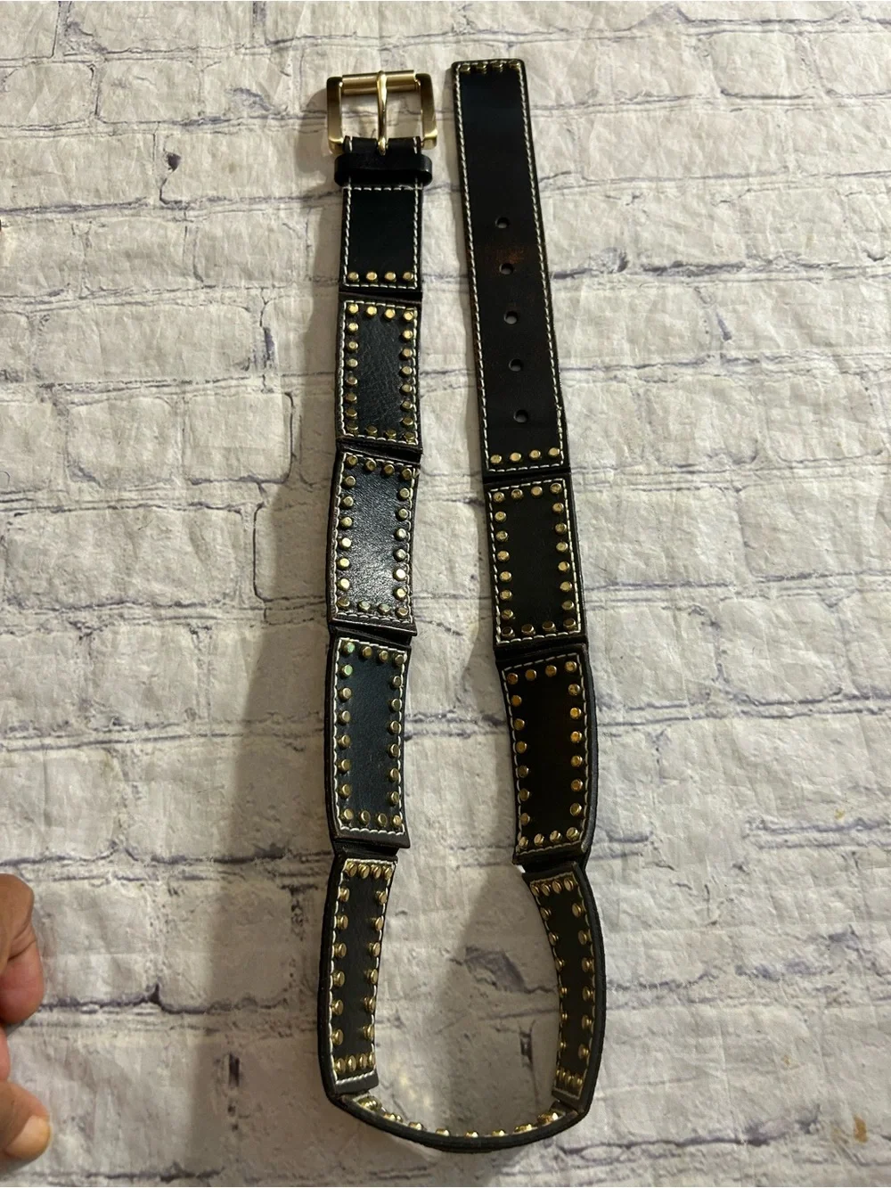 MICHAEL MICHAEL KORS & MICHAEL KORS LOT OF (3) WOMEN’S BELTS BROWN & BLACK STUDS